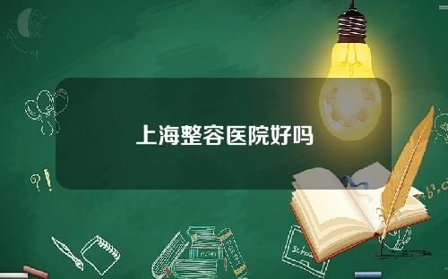 上海整容医院好吗