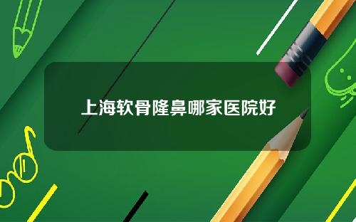 上海软骨隆鼻哪家医院好