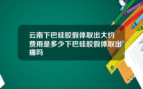 云南下巴硅胶假体取出大约费用是多少下巴硅胶假体取出痛吗