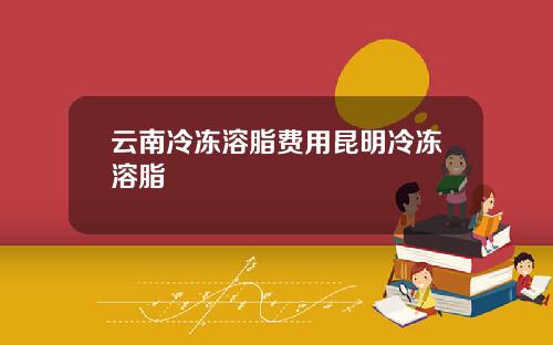 云南冷冻溶脂费用昆明冷冻溶脂