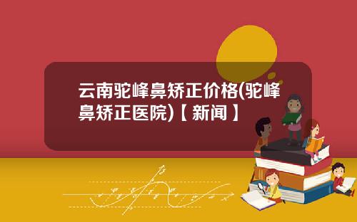 云南驼峰鼻矫正价格(驼峰鼻矫正医院)【新闻】