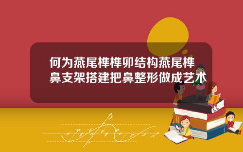 何为燕尾榫榫卯结构燕尾榫鼻支架搭建把鼻整形做成艺术