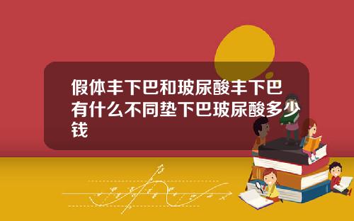 假体丰下巴和玻尿酸丰下巴有什么不同垫下巴玻尿酸多少钱