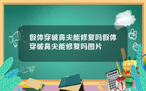 假体穿破鼻尖能修复吗假体穿破鼻尖能修复吗图片
