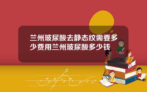 兰州玻尿酸去静态纹需要多少费用兰州玻尿酸多少钱