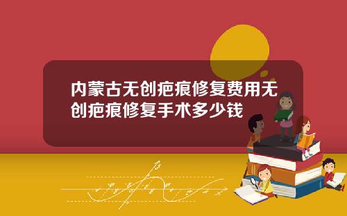内蒙古无创疤痕修复费用无创疤痕修复手术多少钱