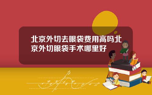北京外切去眼袋费用高吗北京外切眼袋手术哪里好