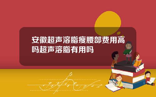 安徽超声溶脂瘦腰部费用高吗超声溶脂有用吗