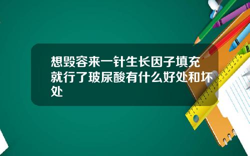 想毁容来一针生长因子填充就行了玻尿酸有什么好处和坏处