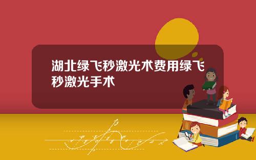 湖北绿飞秒激光术费用绿飞秒激光手术