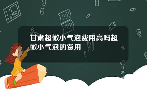 甘肃超微小气泡费用高吗超微小气泡的费用
