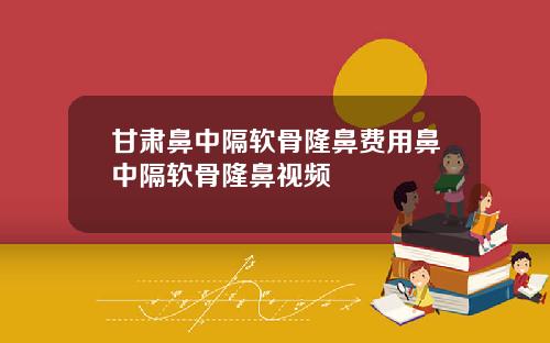 甘肃鼻中隔软骨隆鼻费用鼻中隔软骨隆鼻视频