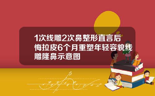 1次线雕2次鼻整形直言后悔拉皮6个月重塑年轻容貌线雕隆鼻示意图