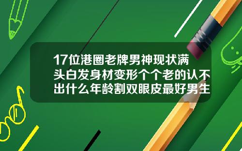 17位港圈老牌男神现状满头白发身材变形个个老的认不出什么年龄割双眼皮最好男生