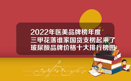 2022年医美品牌榜年度三甲花落谁家国货支楞起来了玻尿酸品牌价格十大排行榜图片