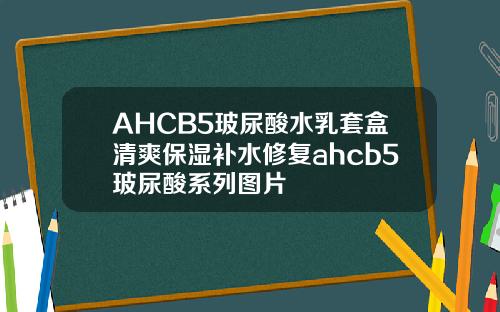 AHCB5玻尿酸水乳套盒清爽保湿补水修复ahcb5玻尿酸系列图片