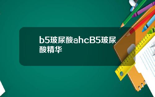 b5玻尿酸ahcB5玻尿酸精华