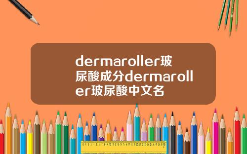 dermaroller玻尿酸成分dermaroller玻尿酸中文名