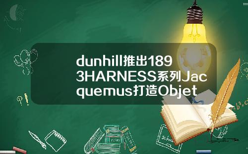 dunhill推出1893HARNESS系列Jacquemus打造Objets家具系列是日美好事物抽脂肪粒的家具叫什么名字